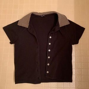 Brandy Melville collared button up top